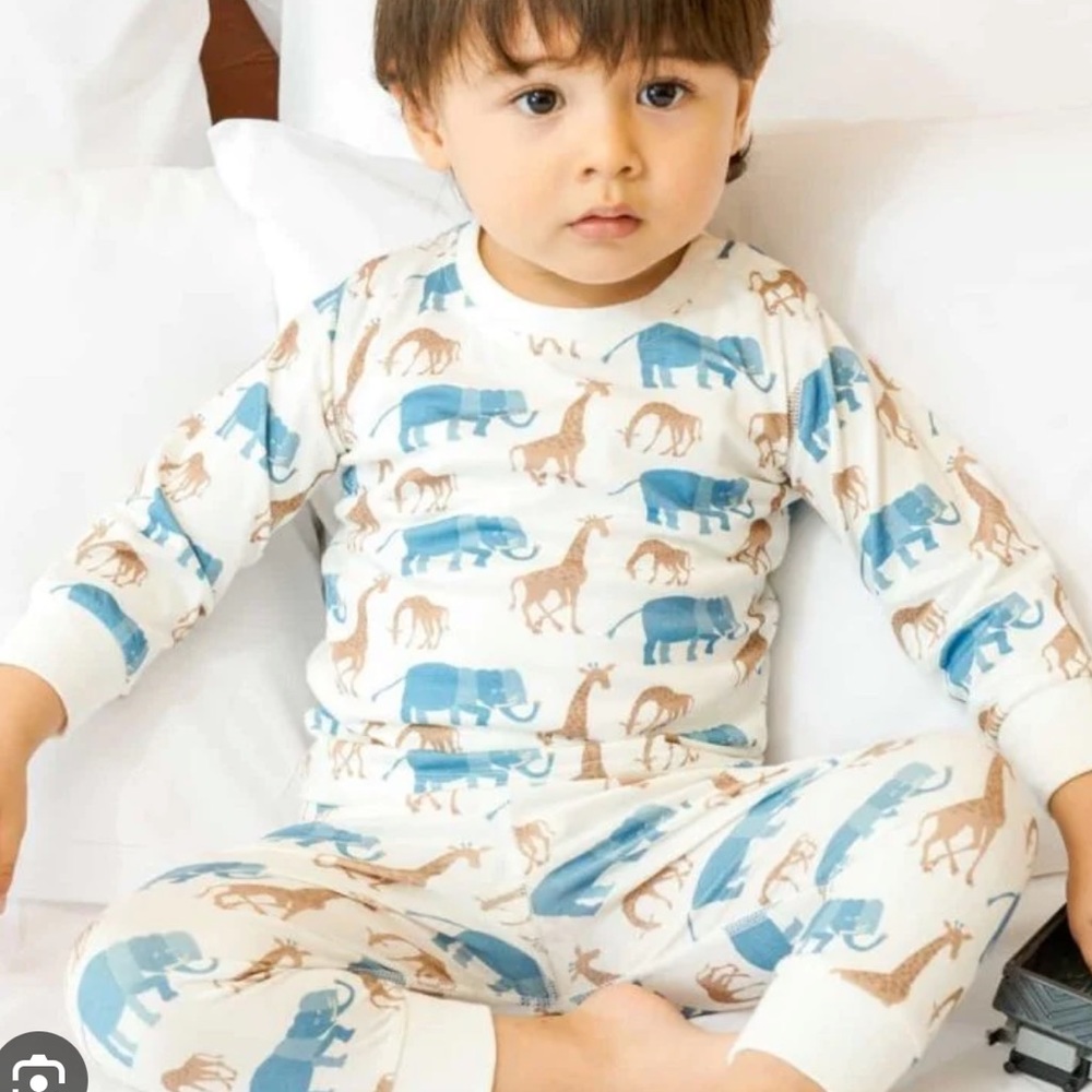 Nest Designs Bamboo Jersey Long Sleeve Pj Set Zoo Buddy